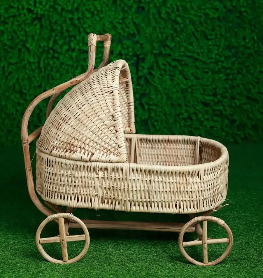 Woven Baby Carriage Basket